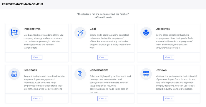 Performance management dashboard on best HR software in Nigeria