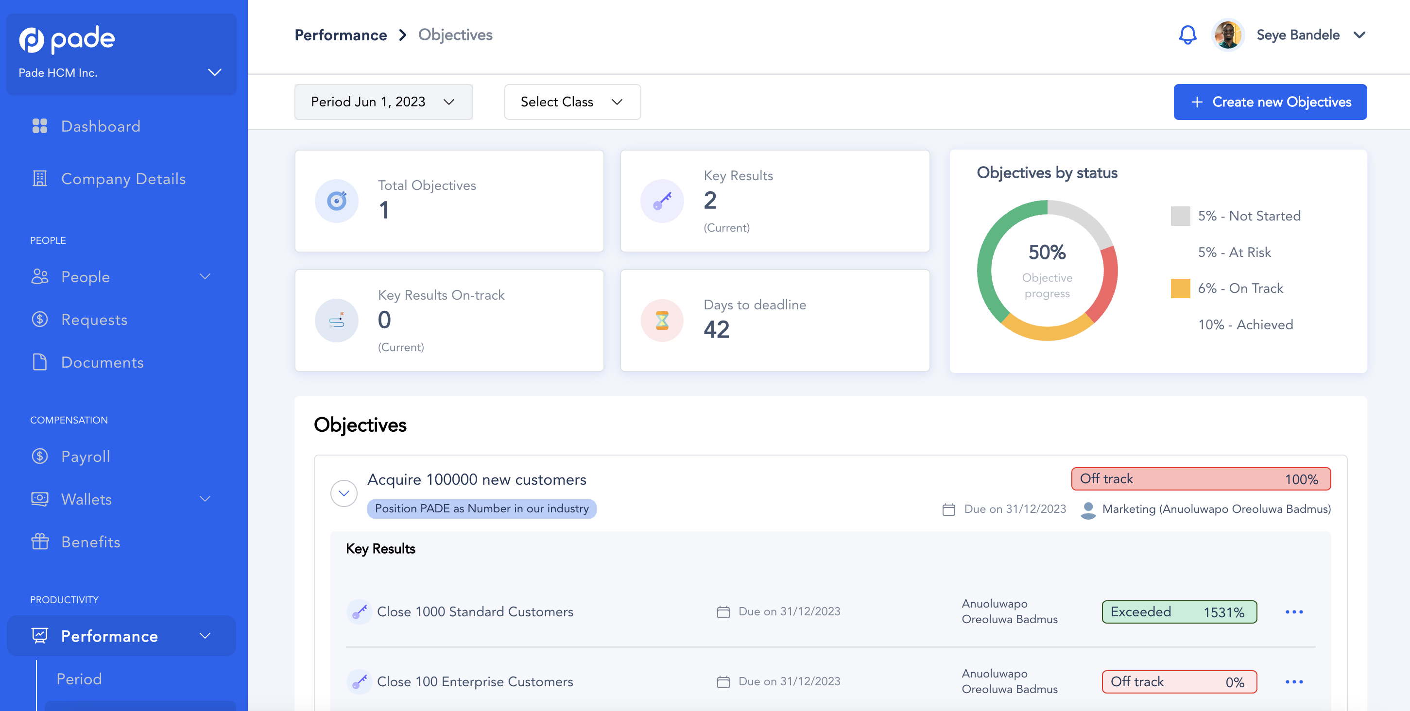 Pade 3.0 Performance management